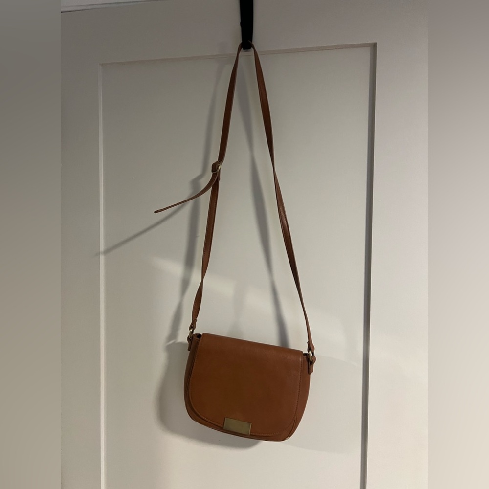 Brown cross body American eagle purse